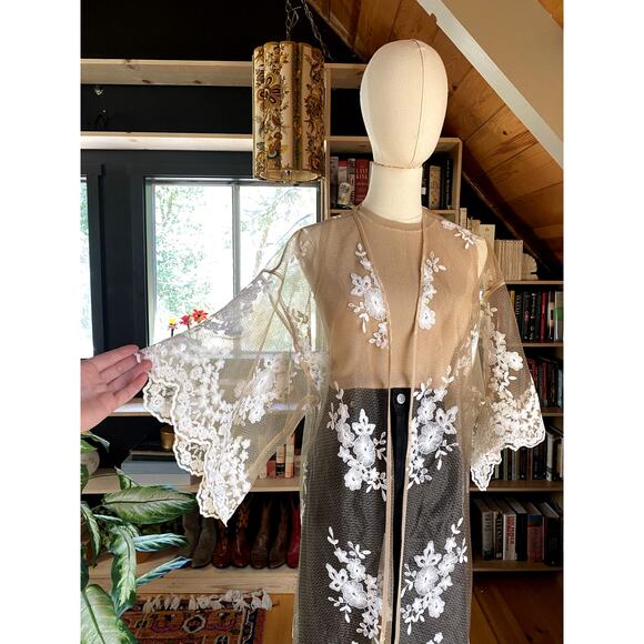 Victoria Secret Sheer Lace Jacket - Picture 6 of 7